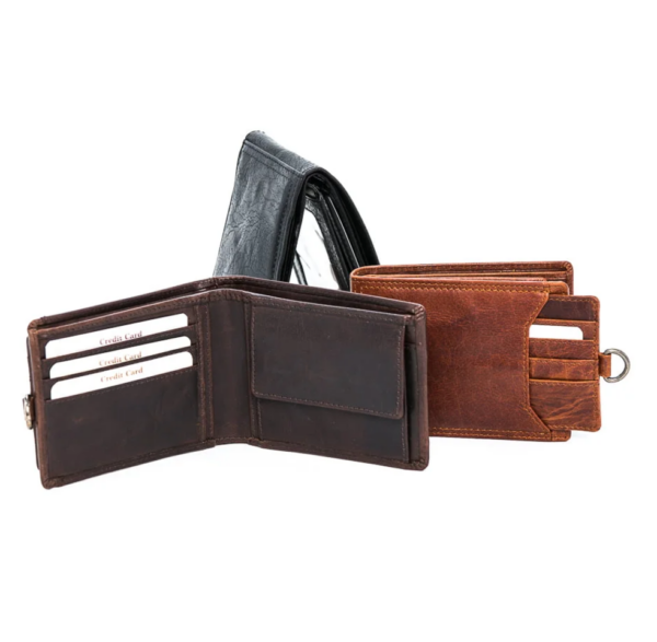 Men leather wallet Ami