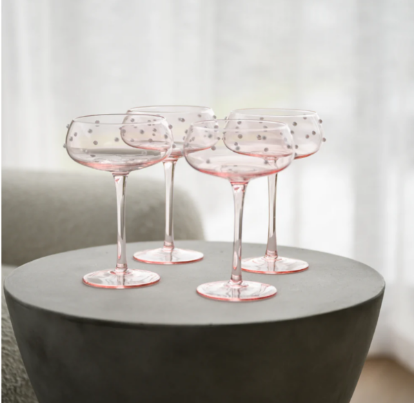 Glassware HL Pink cocktail Set of 4