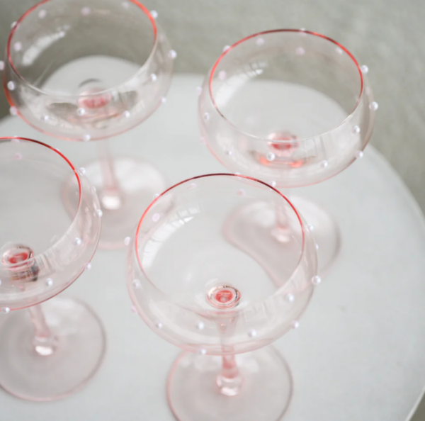 Glassware HL Pink cocktail Set of 4 - Image 2