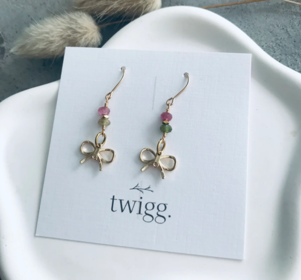 Earring Twigg Cardin bow