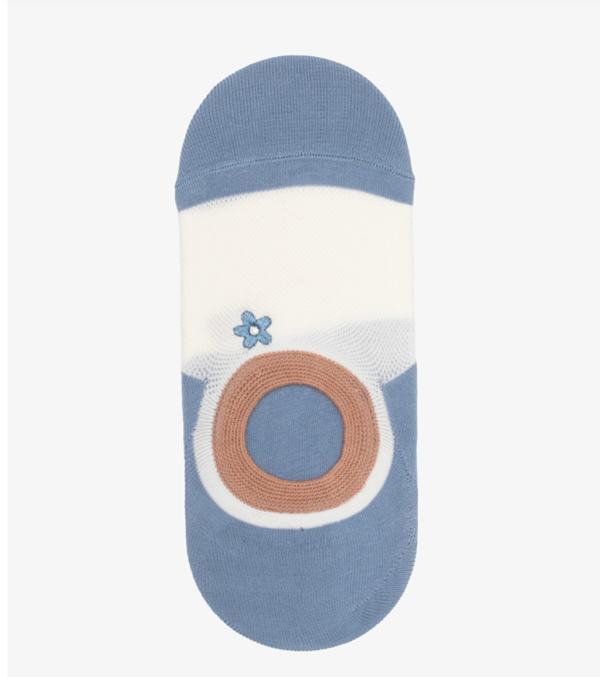 Sock Antler Blue daisy