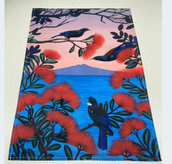 Tea towel Anna Evans Tui's feast